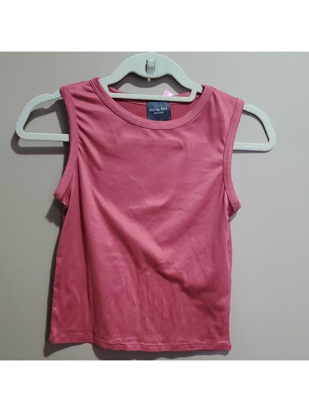 Olivia Rae Dusty Rose Sleeveless Top Size Small